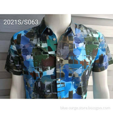 High Quality Fantastic Pattern Men's Short Shirts
